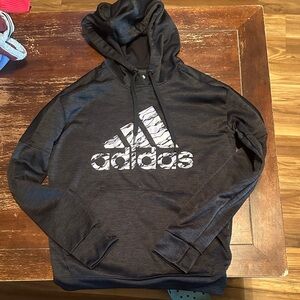 Adidas Men's Charcoal Gray Hoodie